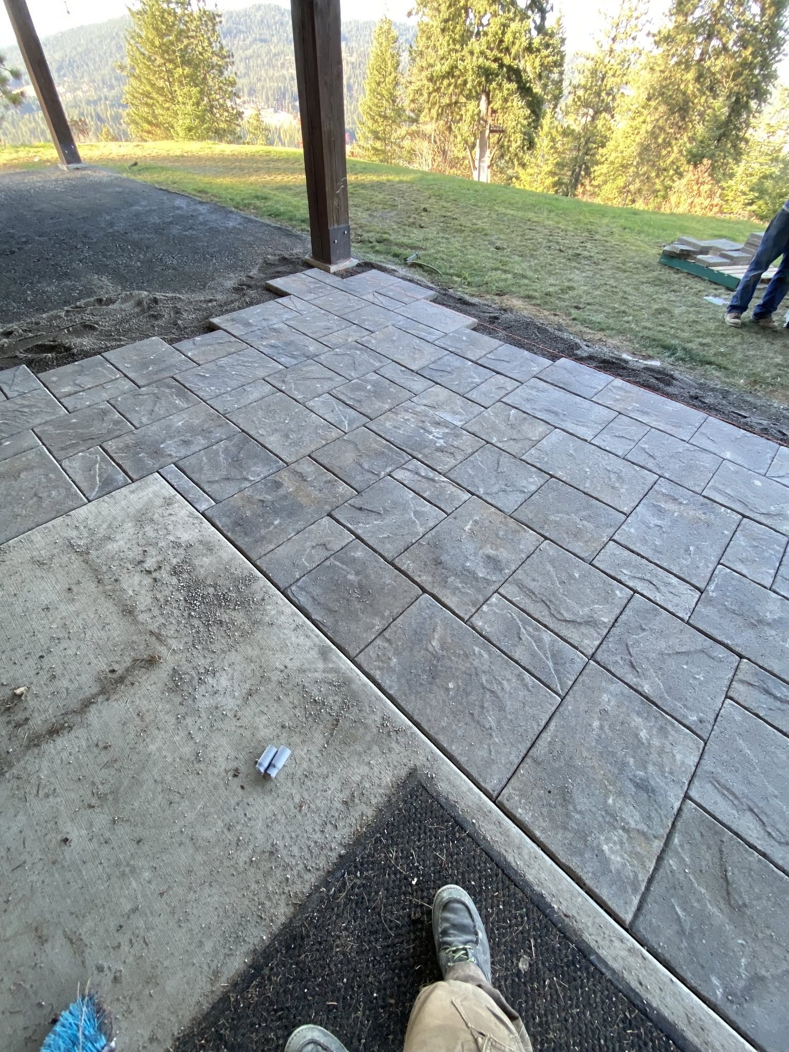 Sprinkler, irrigation, drainage and landscape project in North Idaho