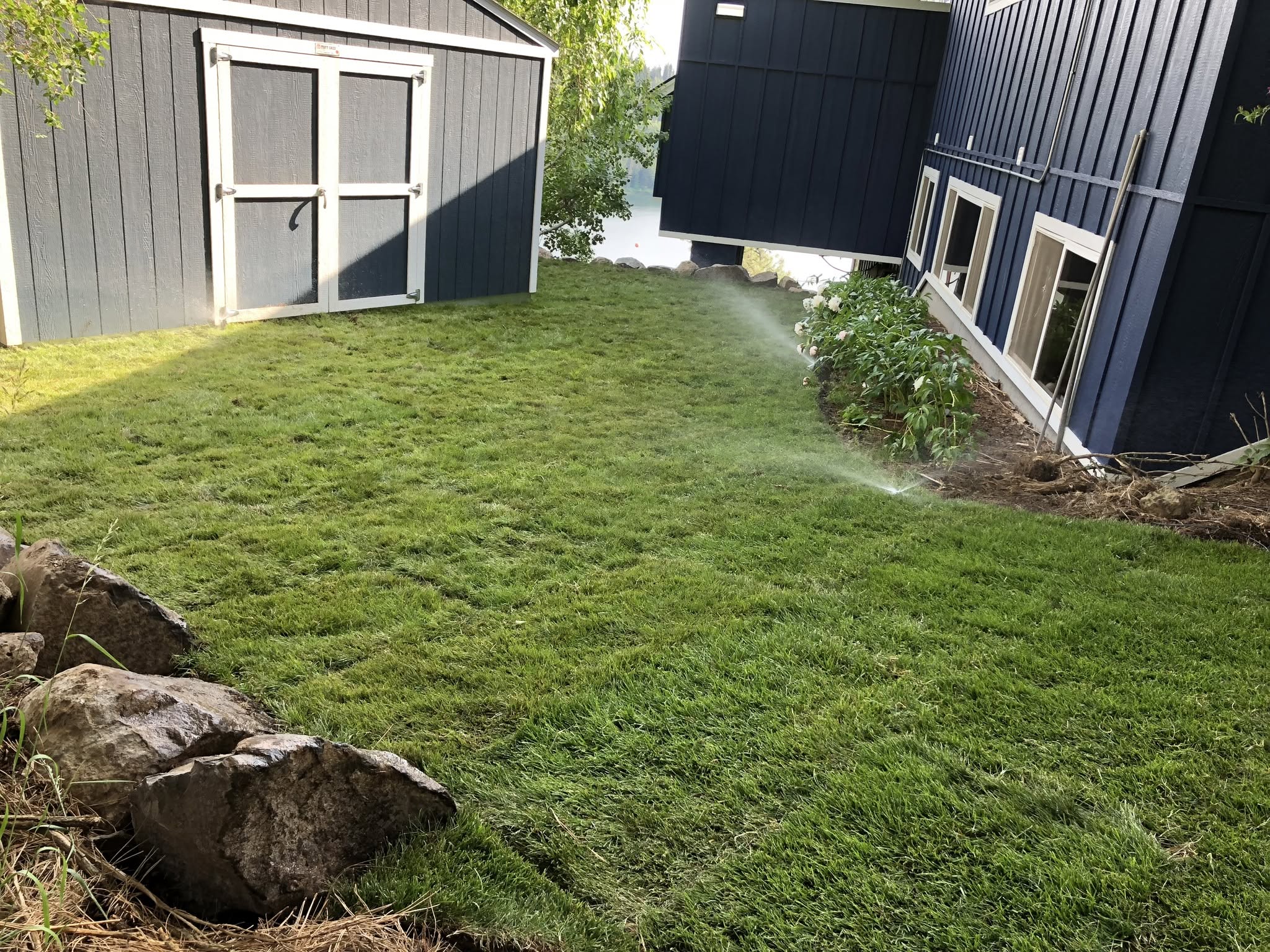 Landscape Drainage Project Coeur Dalene Idaho In North Idaho