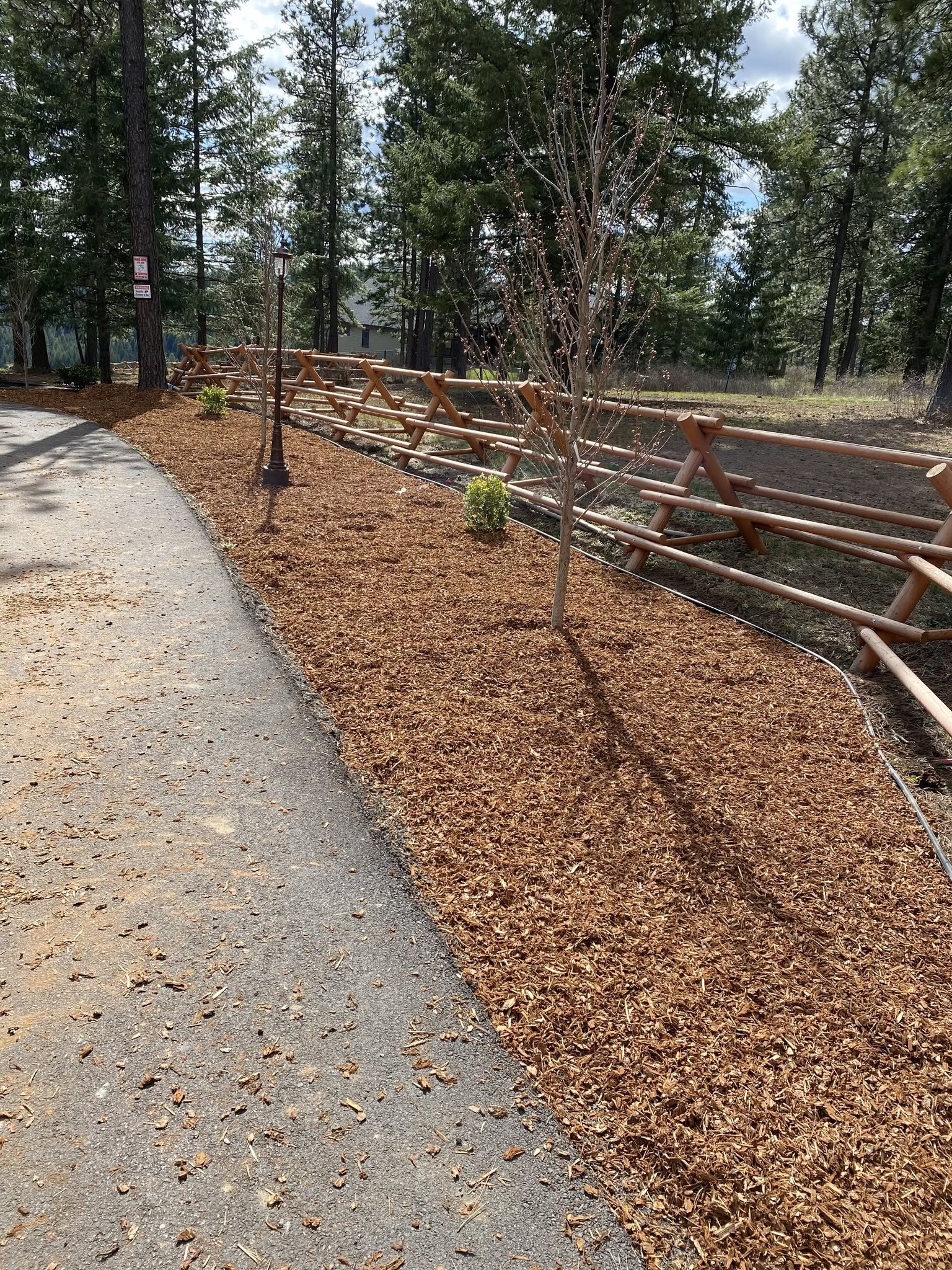 Landscape Drainage Project Coeur Dalene Idaho In North Idaho