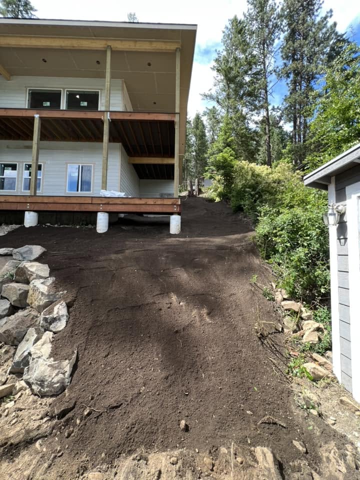 Landscape Drainage Project Coeur Dalene Idaho In North Idaho