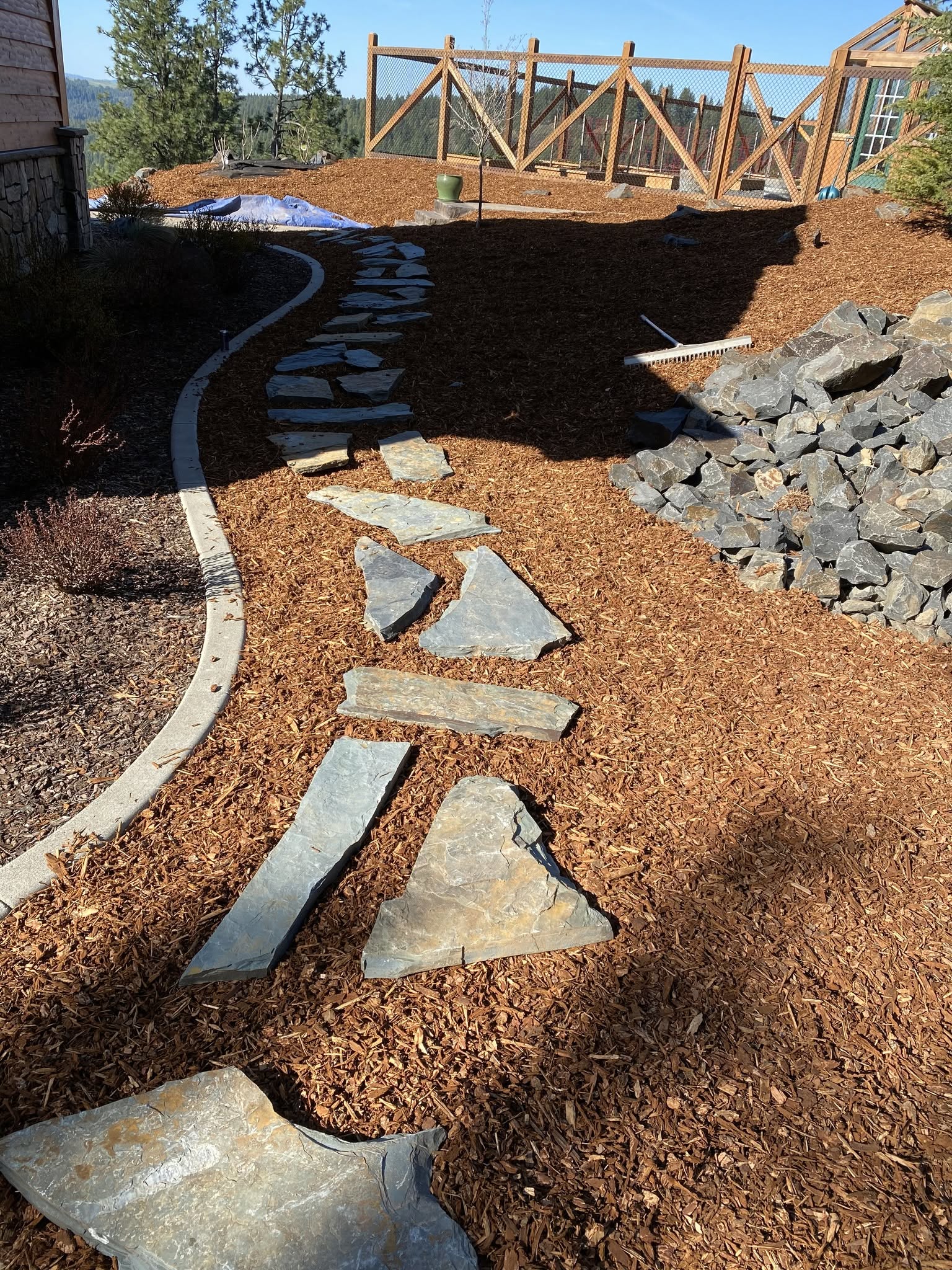 Outdoor Landscape Project Coeur Dalene Idaho In North Idaho