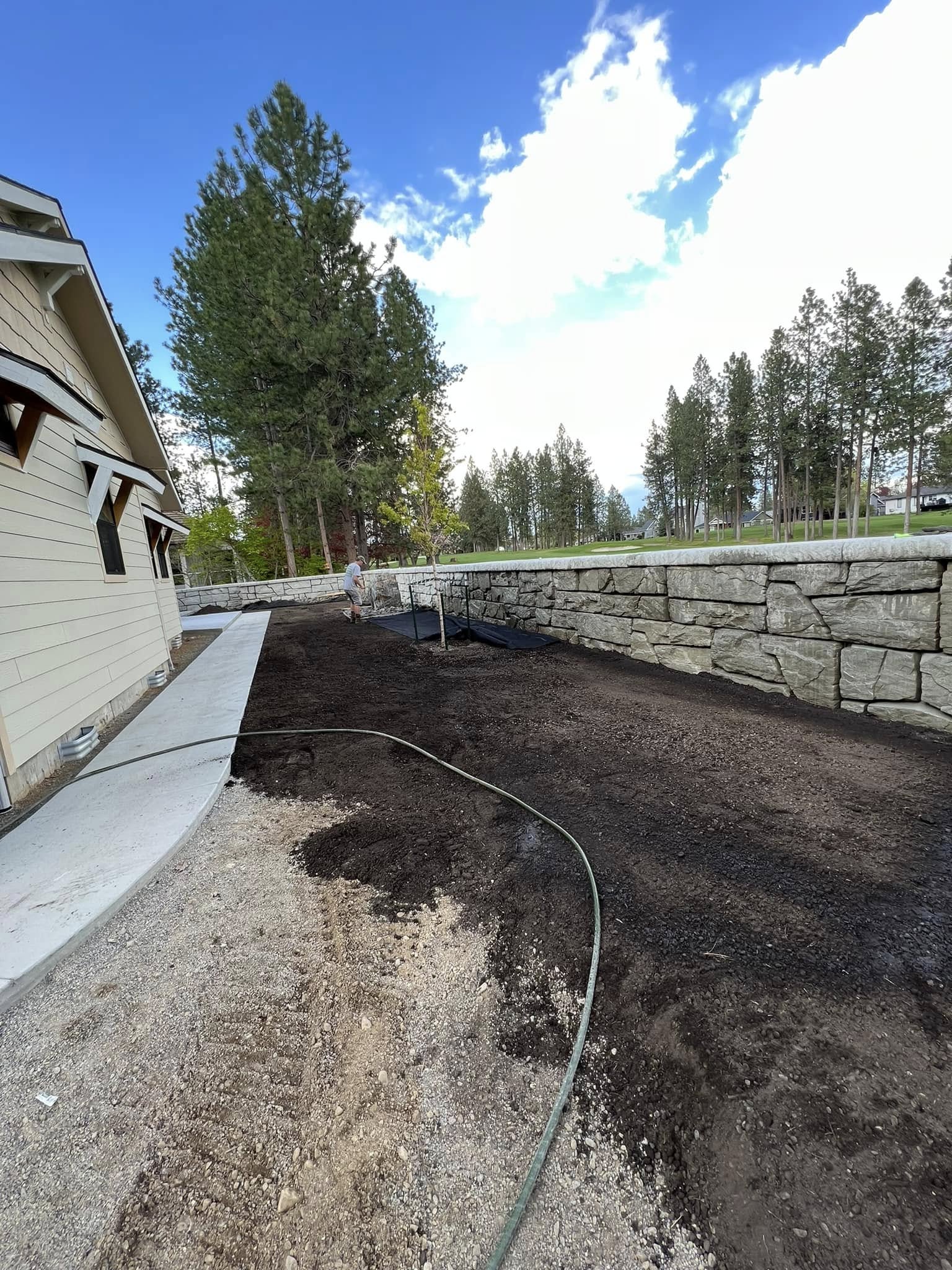 Outdoor Landscape Project Coeur Dalene Idaho In North Idaho