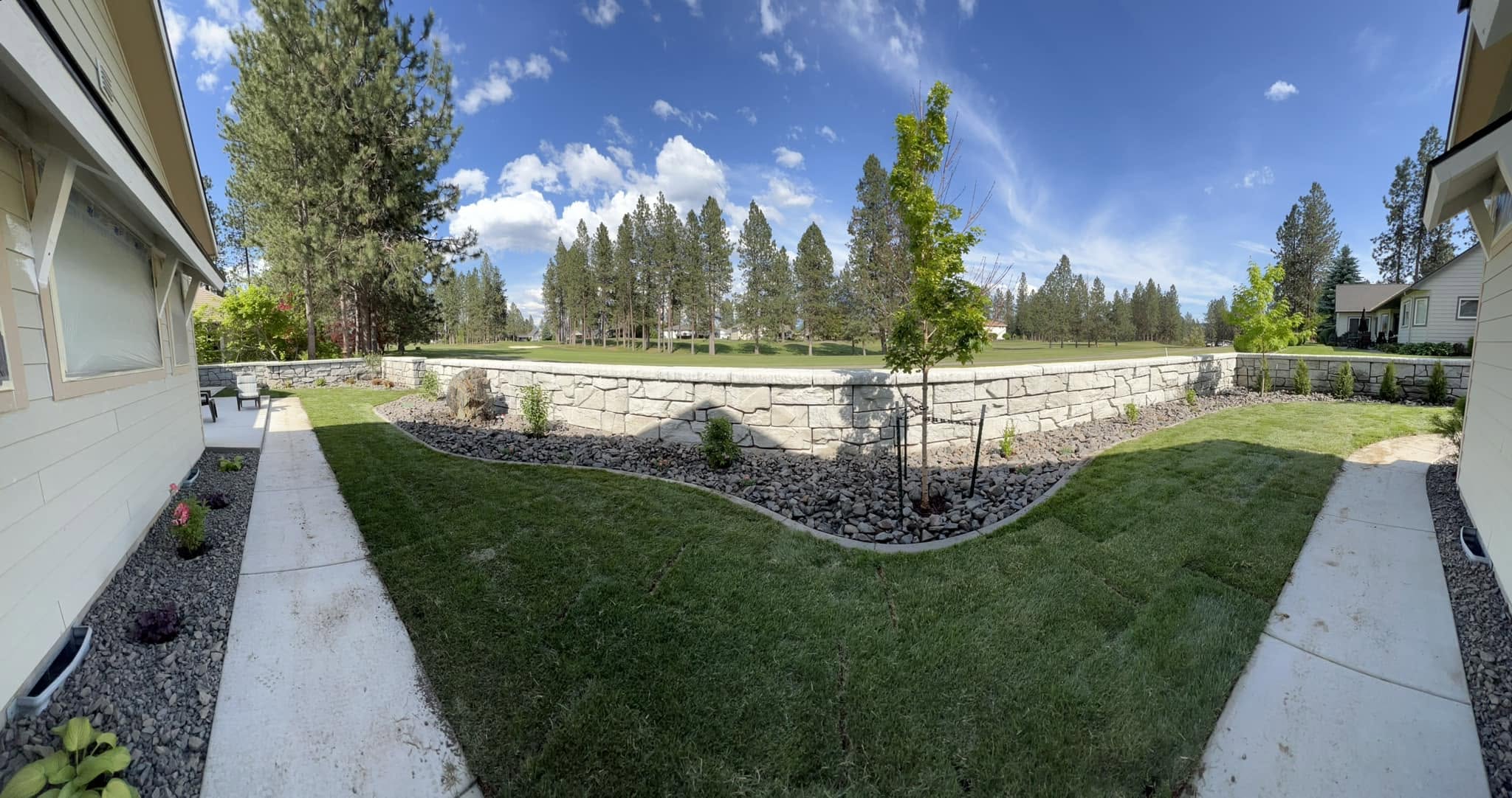 Outdoor Landscape Project Coeur Dalene Idaho In North Idaho